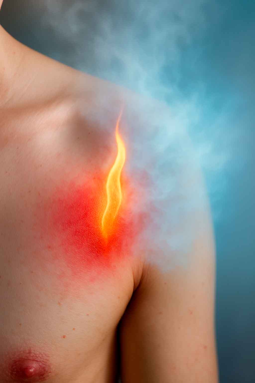 couper le feu des brûlures